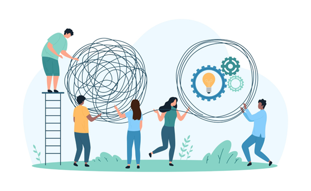 A group of people holding a circle