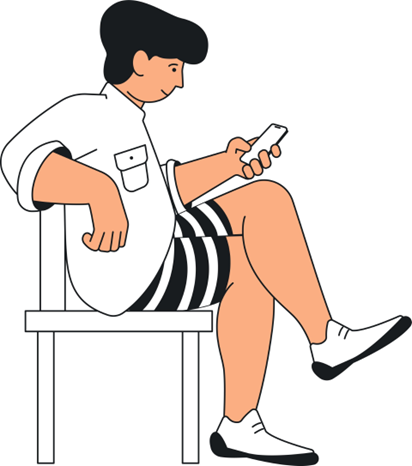 En person med svart hatt