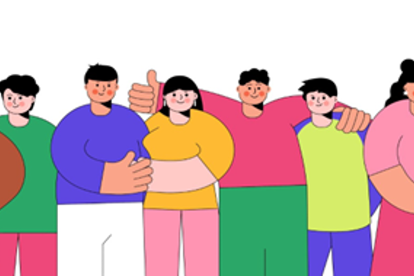 A group of people posing for a photo